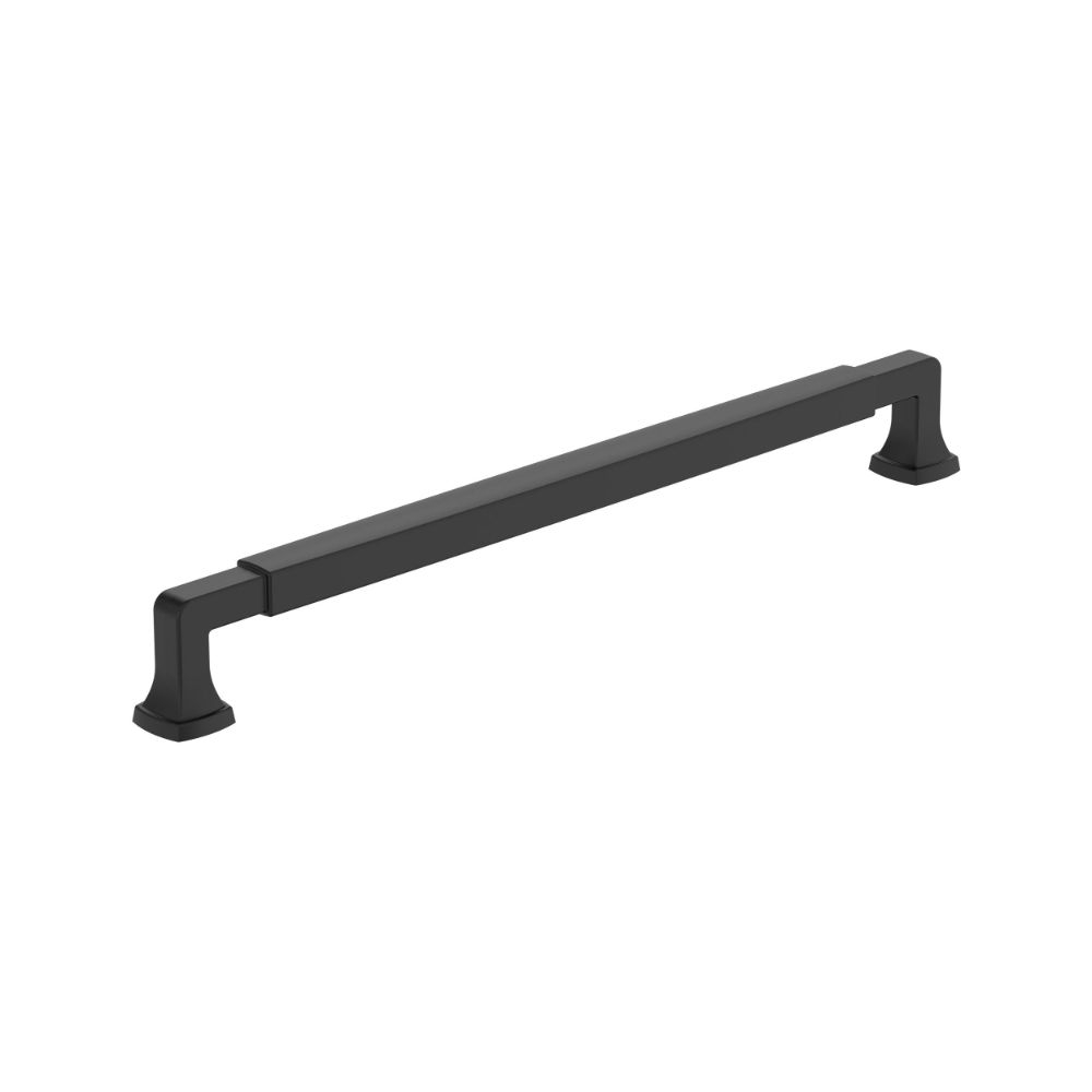 Amerock BP37400FB Stature 10-1/16 in (256 mm) Center-to-Center Matte Black Cabinet Pull
