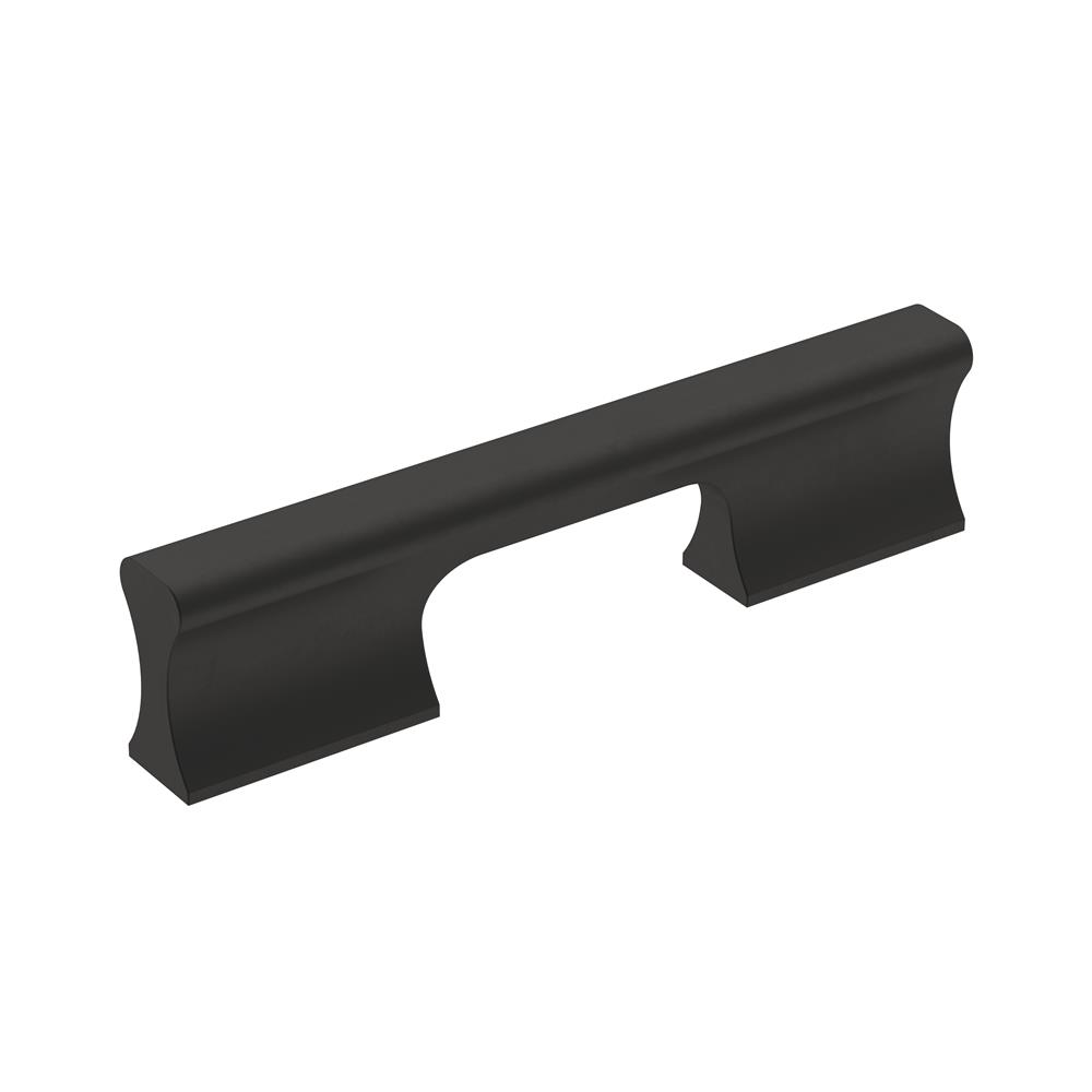Allison by Amerock BP36837FB Status 3-3/4 in (96 mm) Center-to-Center Matte Black Cabinet Pull