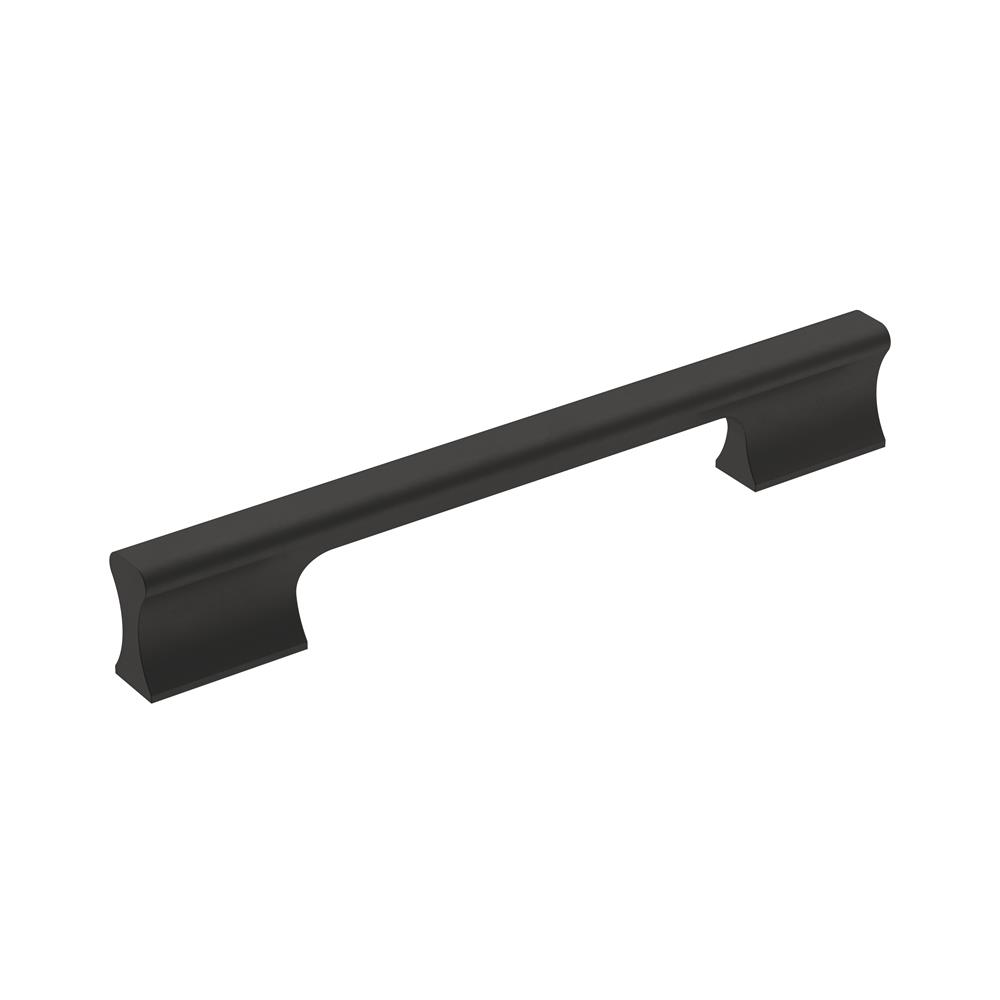 Allison by Amerock BP36839FB Status 6-5/16 in (160 mm) Center-to-Center Matte Black Cabinet Pull