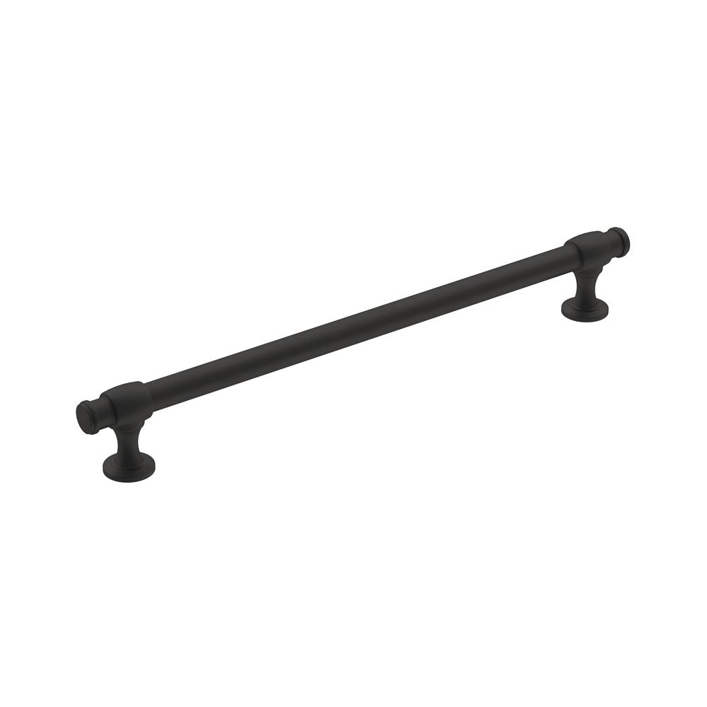 Allison by Amerock BP36769FB Winsome 8-13/16 in (224 mm) Center-to-Center Matte Black Cabinet Pull
