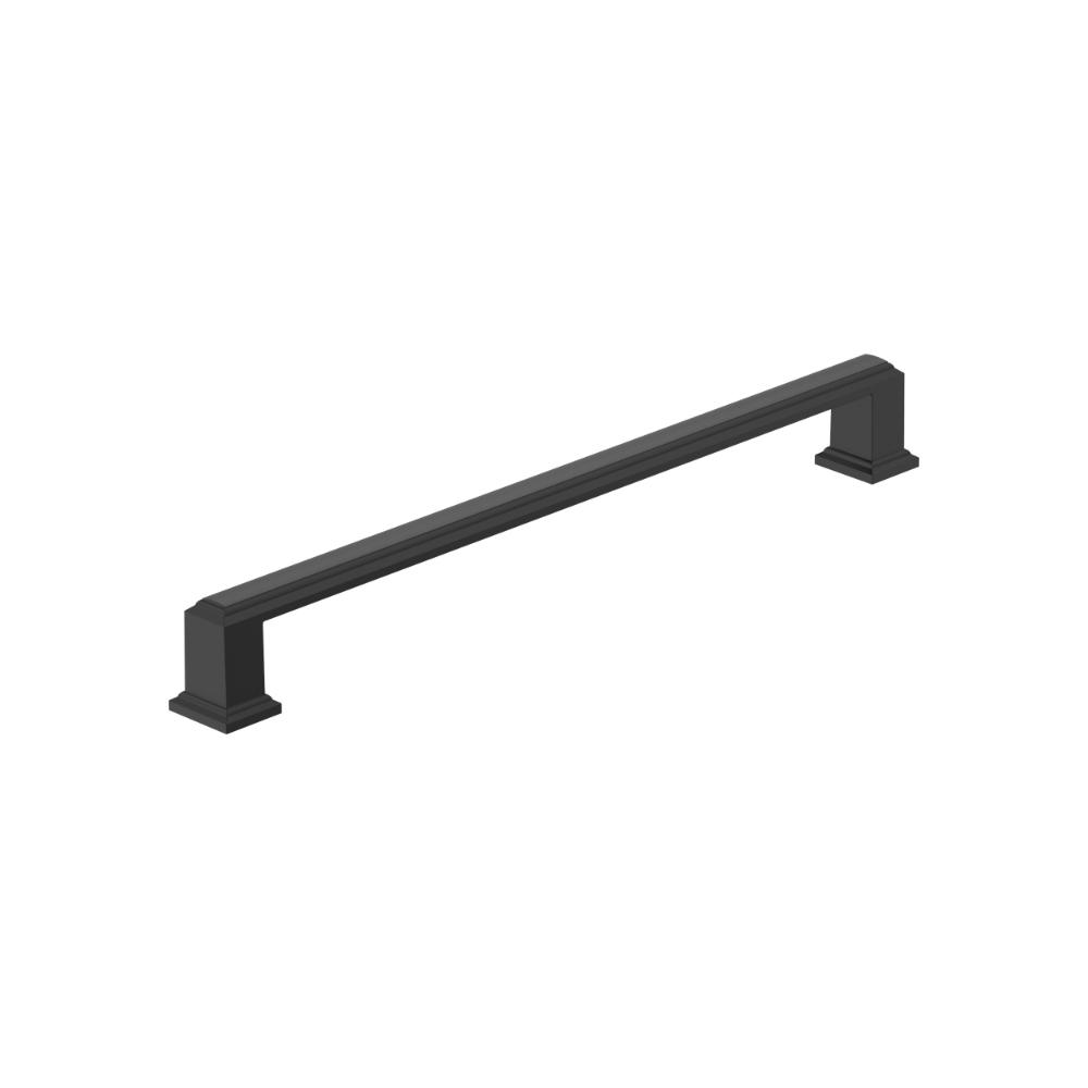 Amerock BP37363FB Appoint 8-13/16 inch (224mm) Center-to-Center Matte Black Cabinet Pull