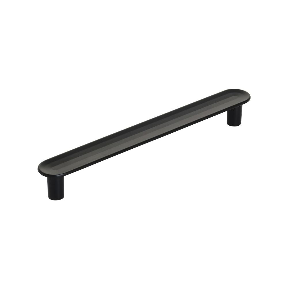 Amerock BP36831MB Concentric 5-1/16 inch (128mm) Center-to-Center Matte Black Cabinet Pull