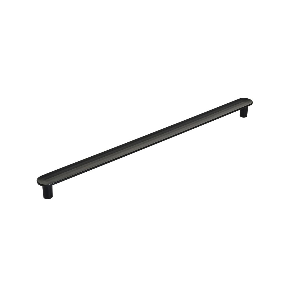 Amerock BP36834MB Concentric 10-1/16 inch (256mm) Center-to-Center Matte Black Cabinet Pull