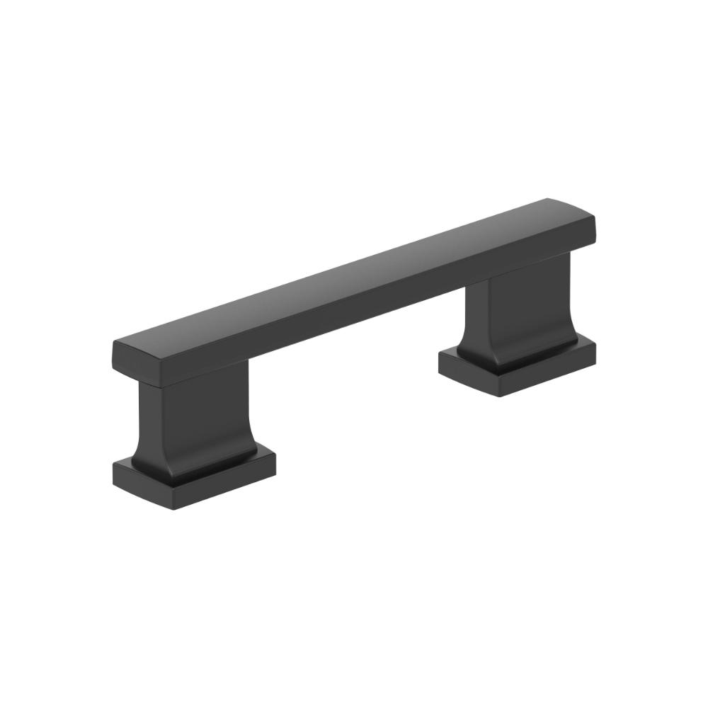 Amerock BP37090MB Triomphe 3 inch (76mm) Center-to-Center Matte Black Cabinet Pull