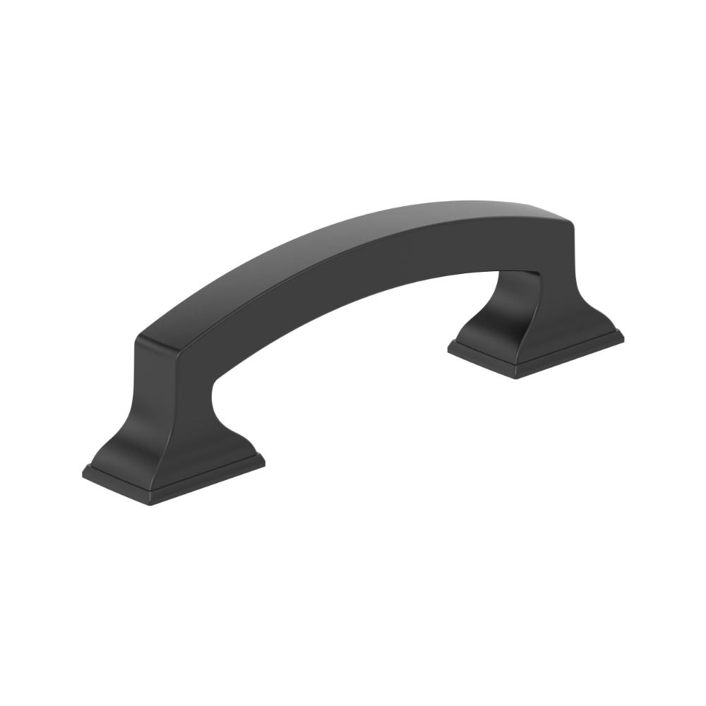 Amerock BP37120MB Incisive 3 inch (76mm) Center-to-Center Matte Black Cabinet Pull