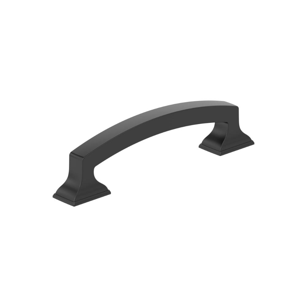 Amerock BP37121MB Incisive 3-3/4 inch (96mm) Center-to-Center Matte Black Cabinet Pull