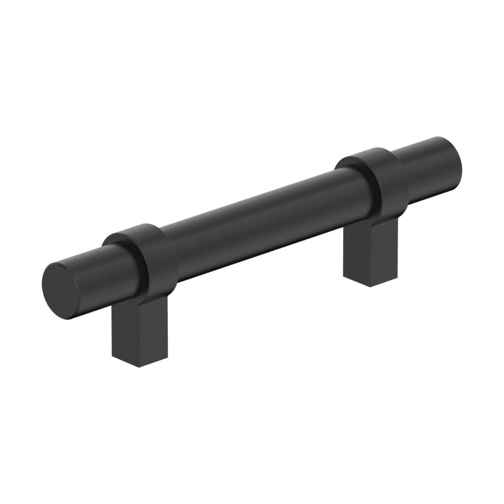 Amerock BP37160MB Central 3 inch (76mm) Center-to-Center Matte Black Cabinet Pull
