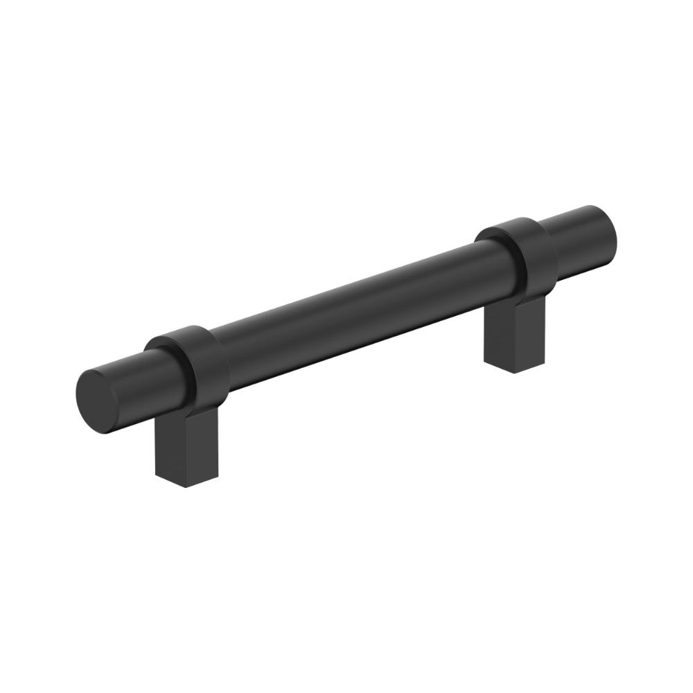 Amerock BP37161MB Central 3-3/4 inch (96mm) Center-to-Center Matte Black Cabinet Pull