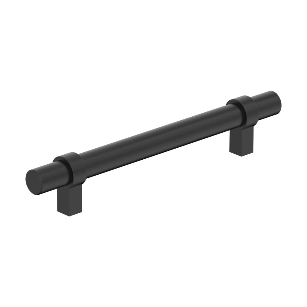 Amerock BP37162MB Central 5-1/16 inch (128mm) Center-to-Center Matte Black Cabinet Pull