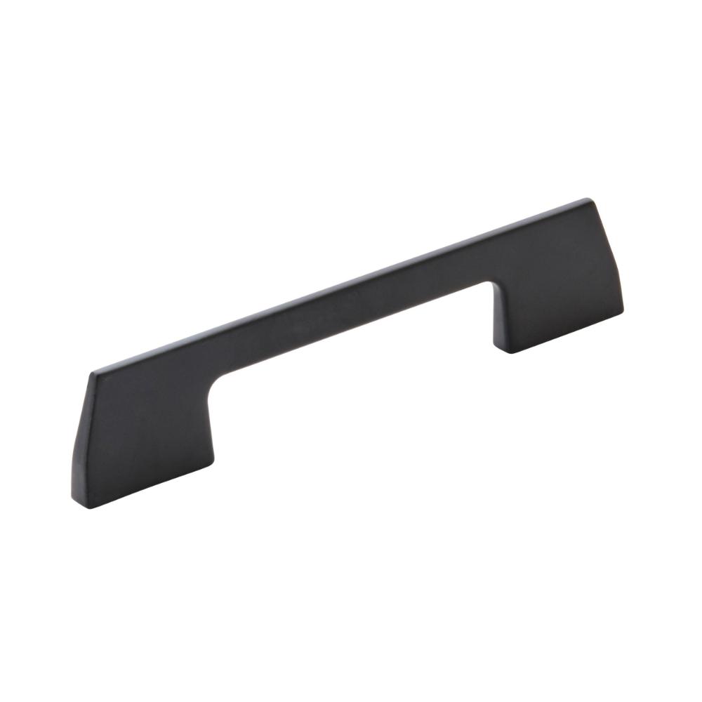 Amerock BP37300MB Angle 3-3/4 inch (96mm) Center-to-Center Matte Black Cabinet Pull