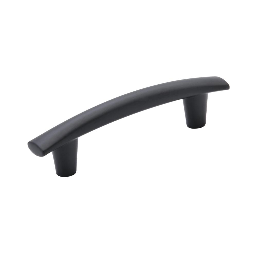 Amerock BP37310MB Willow 3-3/4 inch (96mm) Center-to-Center Matte Black Cabinet Pull