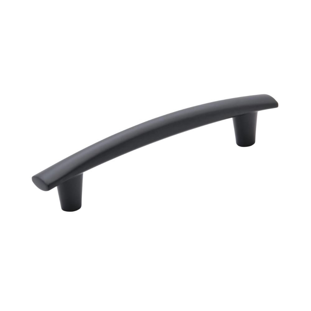 Amerock BP37311MB Willow 5-1/16 inch (128mm) Center-to-Center Matte Black Cabinet Pull