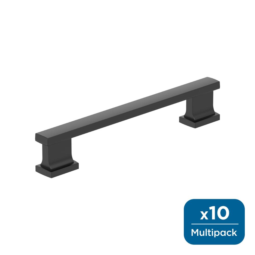 Amerock 10BX37092MB Triomphe 5-1/16 inch (128mm) Center-to-Center Matte Black Cabinet Pull - 10 Pack