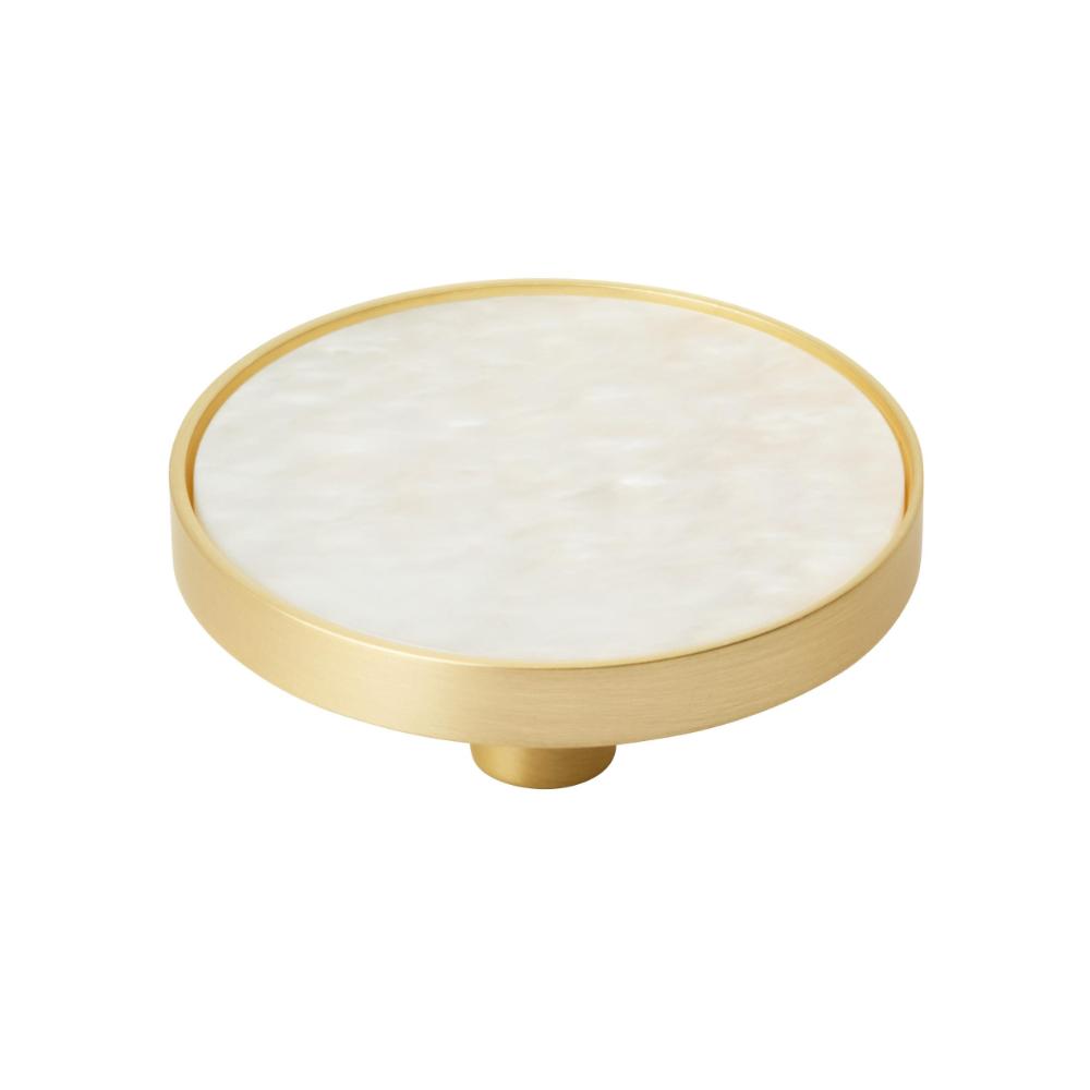 Amerock 2PK36972MOP Accents 2 inch (51mm) Diameter Gold/Mother of Pearl Cabinet Knob - 2 Pack