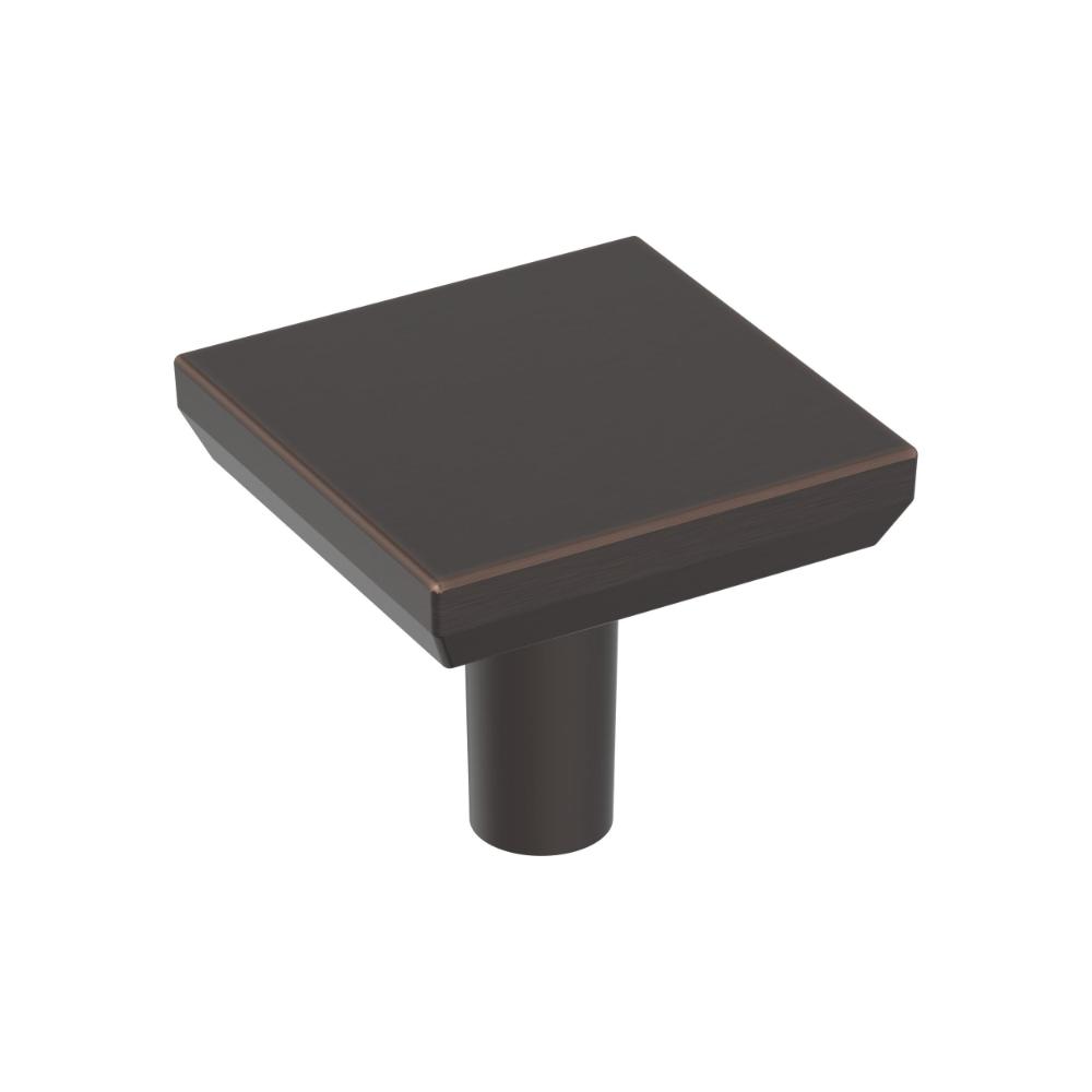 Amerock BP37028ORB Chamfered Edge 1-1/16 inch (27mm) Length Oil-Rubbed Bronze Cabinet Knob