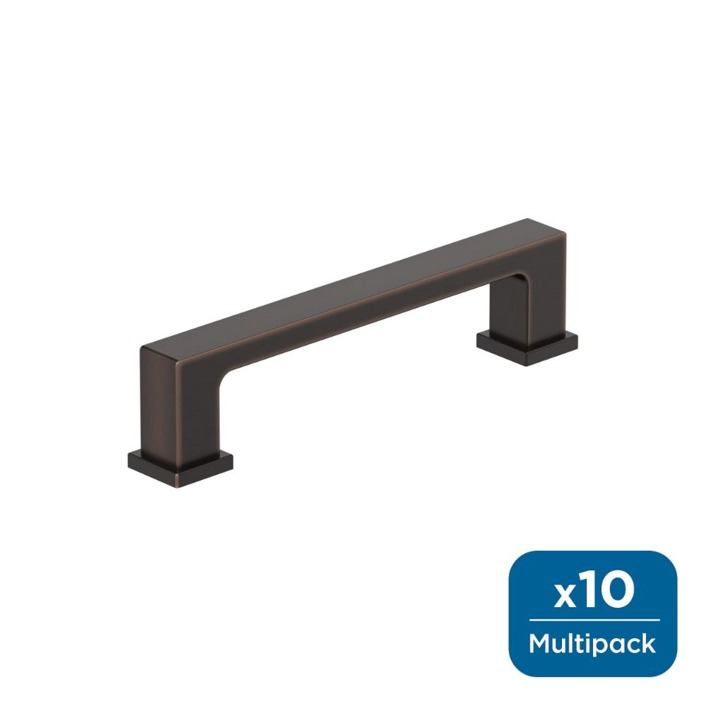 Amerock 10BX37031ORB Bridgeport 3-3/4 inch (96mm) Center-to-Center Oil-Rubbed Bronze Cabinet Pull - 10 Pack