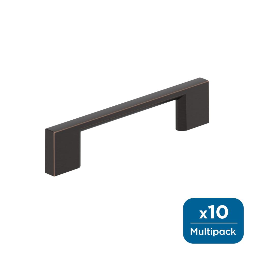 Amerock 10BX37131ORB Cityscape 3-3/4 inch (96mm) Center-to-Center Oil-Rubbed Bronze Cabinet Pull - 10 Pack