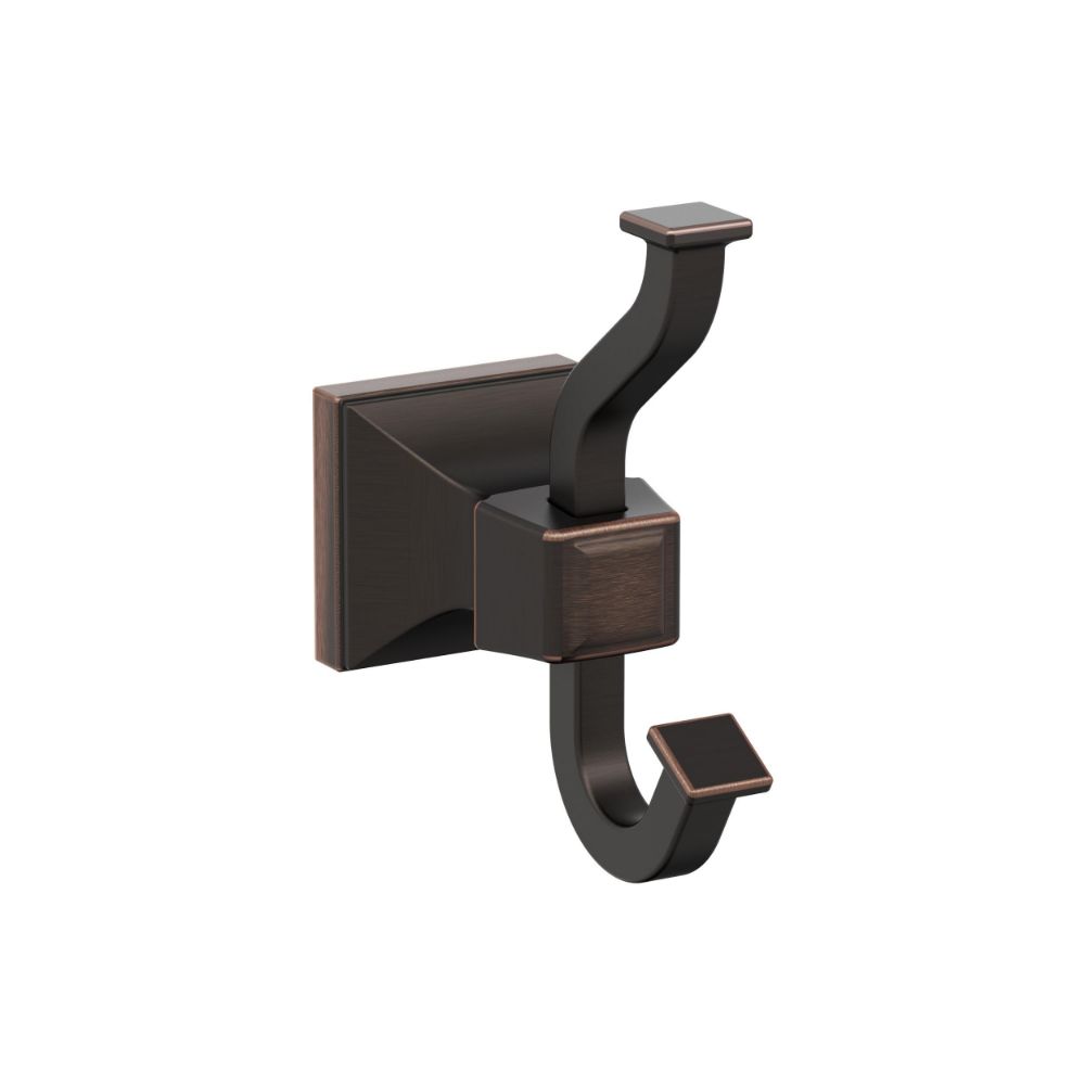 Amerock BH36020ORB Mulholland Oil-Rubbed Bronze Double Prong Robe Hook