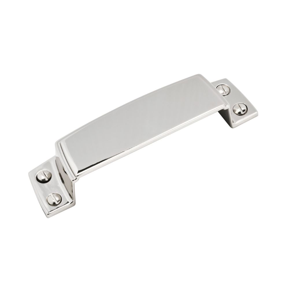 Amerock BP5531826 Highland Ridge 3-1/2 inch (89mm) Center-to-Center Polished Chrome Cabinet Cup Pull