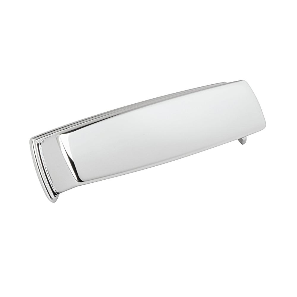 Amerock BP5380126 Kane 3-3/4 inch (96mm) Center-to-Center Polished Chrome Cabinet Cup Pull