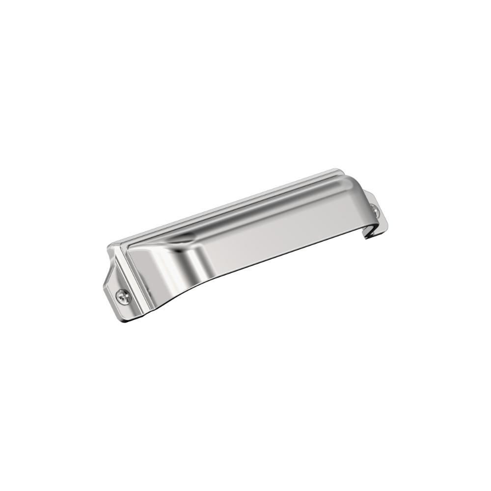 Amerock BP3718026 Haven 3 inch or 3-3/4 inch (76mm or 96mm) Center-to-Center Polished Chrome Cabinet Cup Pull