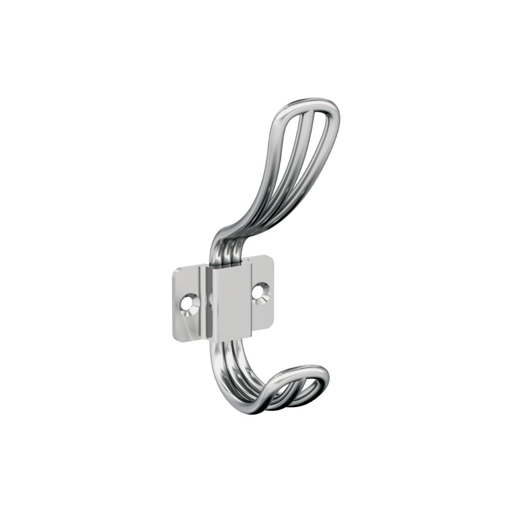 Amerock H3700626 Vinland Transitional Double Prong Chrome Wall Hook