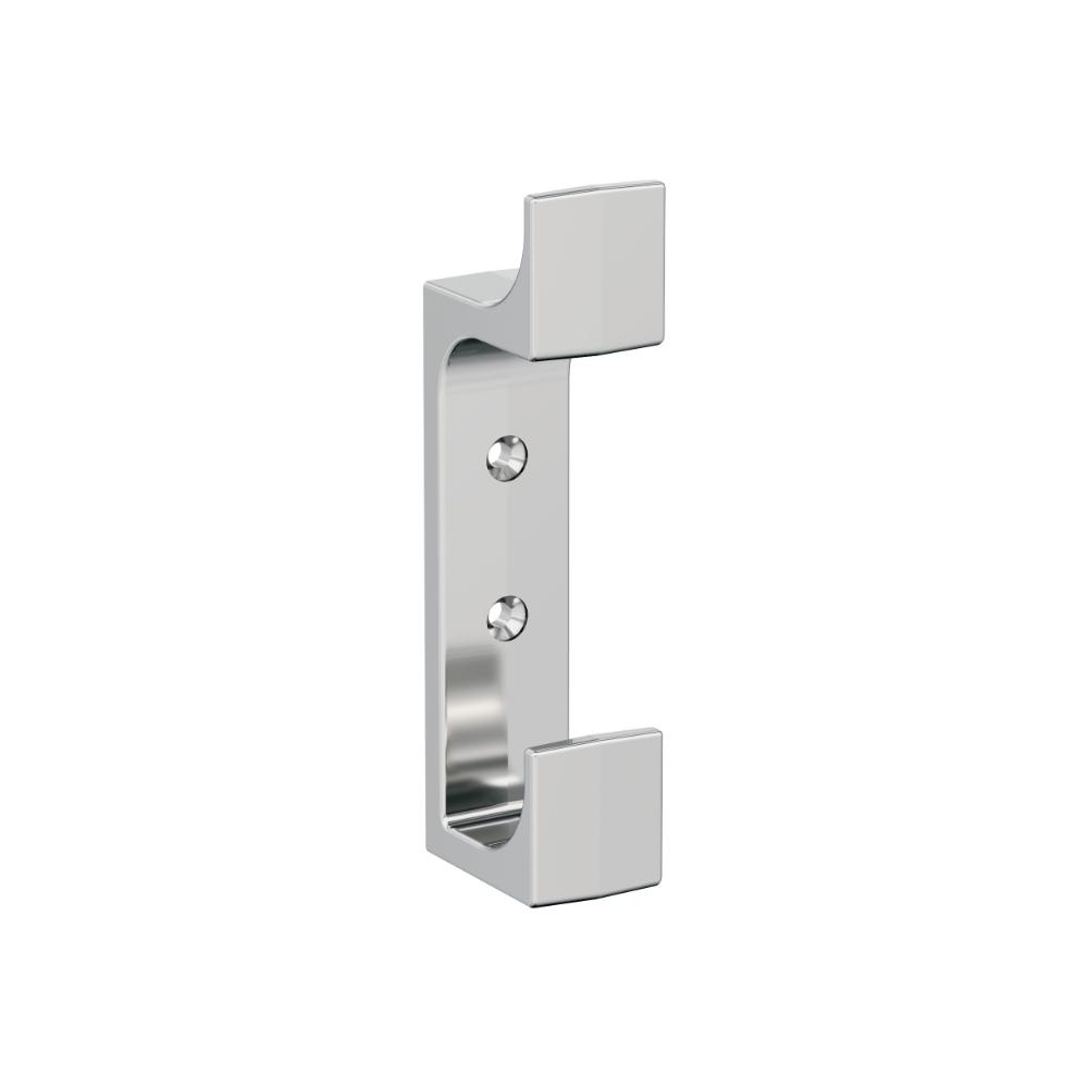 Amerock H3700926 Bray Contemporary Double Prong Chrome Wall Hook