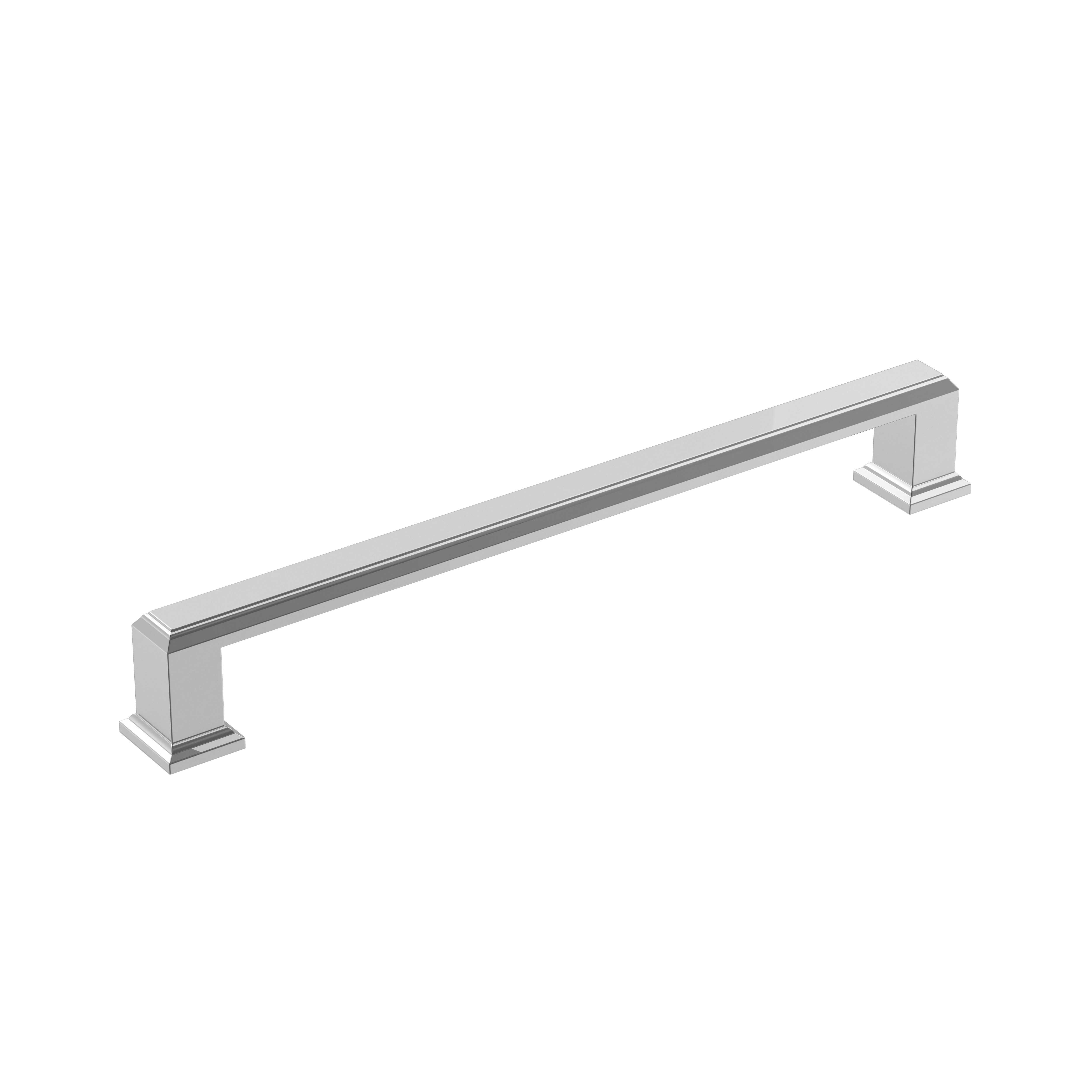 Amerock BP3676126 Appoint 7-9/16 inch (192mm) Center-to-Center Polished Chrome Cabinet Pull