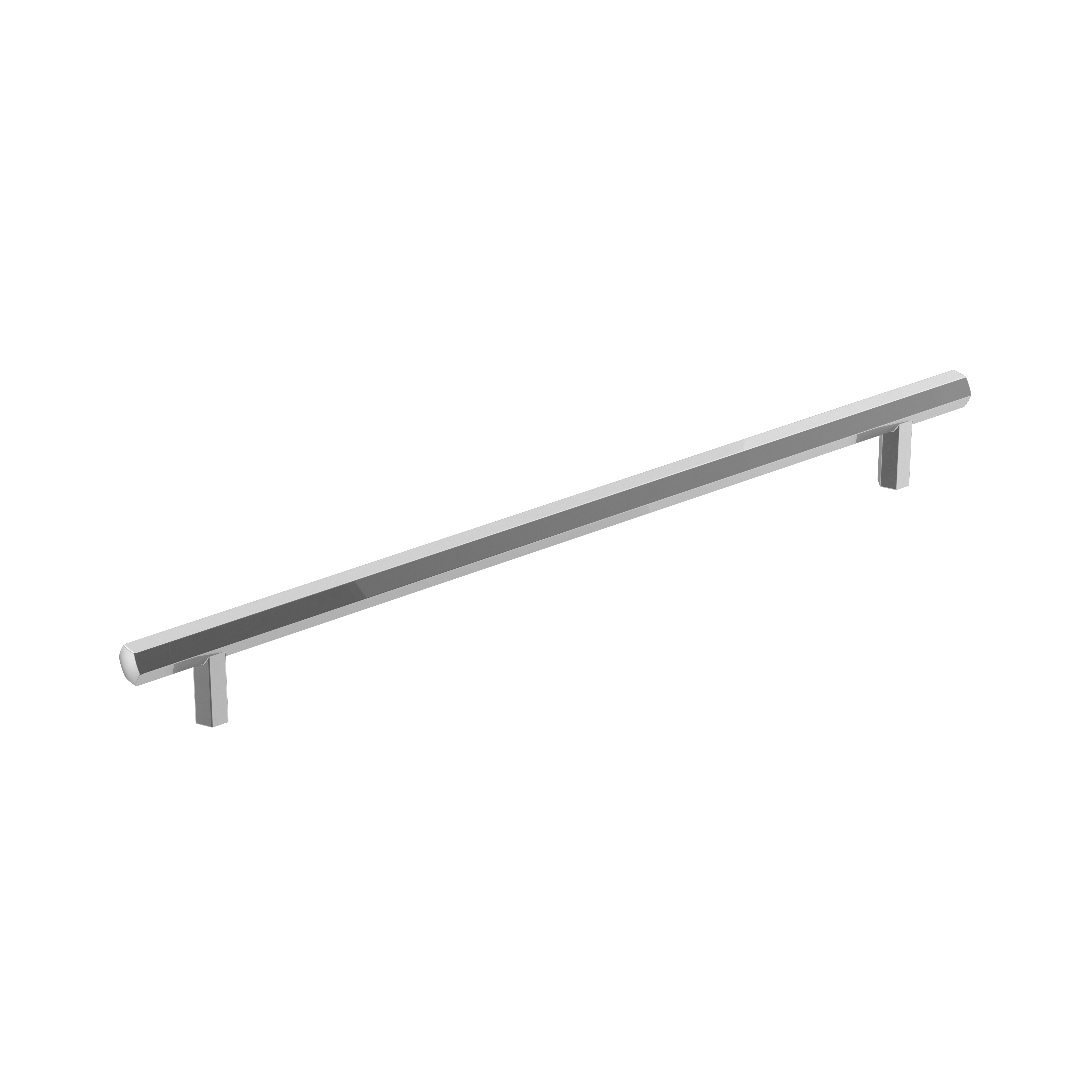 Allison by Amerock BP3687726 Caliber 10-1/16 in (256 mm) Center-to-Center Polished Chrome Cabinet Pull