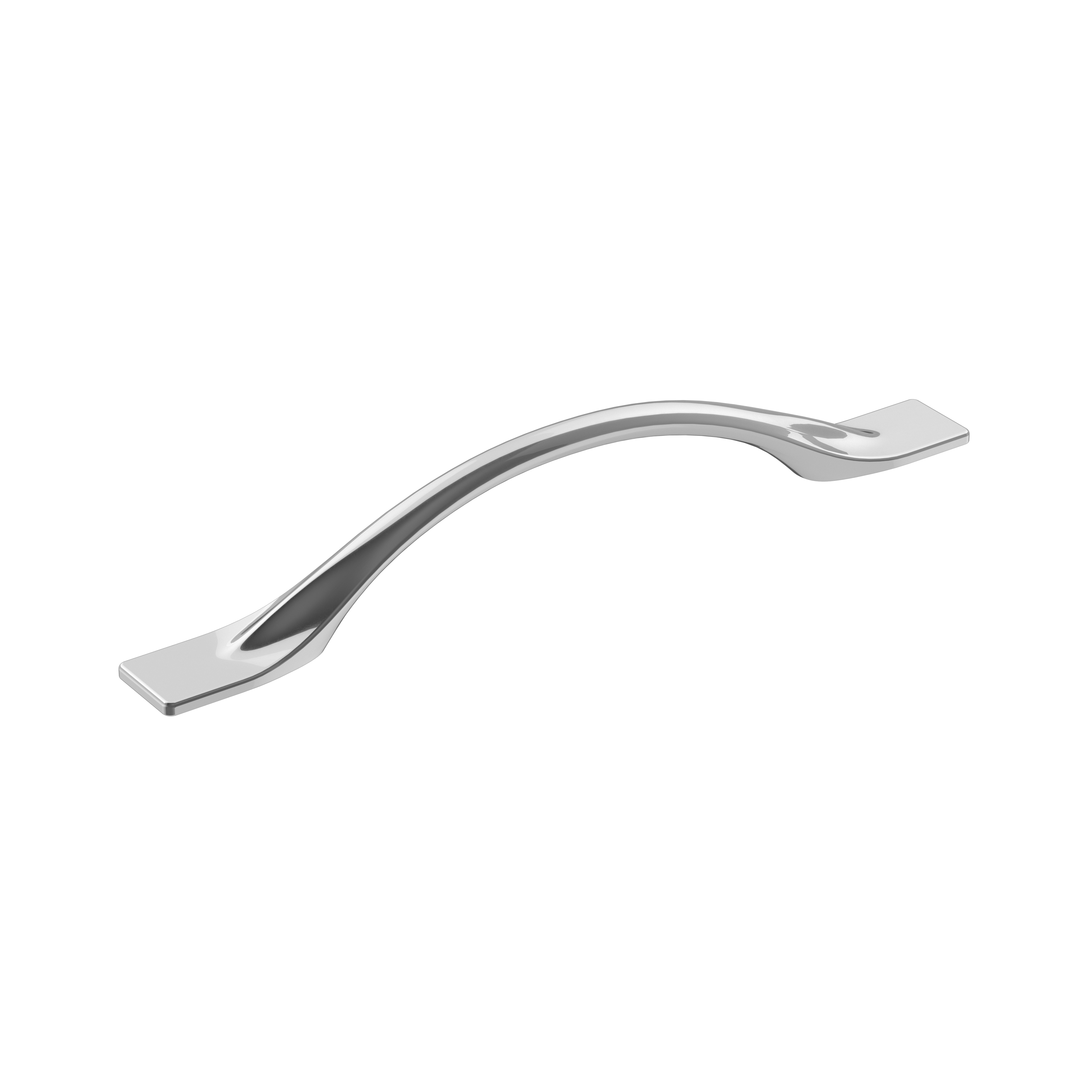 Allison by Amerock BP3691826 Uprise 5-1/16 in (128 mm) Center-to-Center Polished Chrome Cabinet Pull