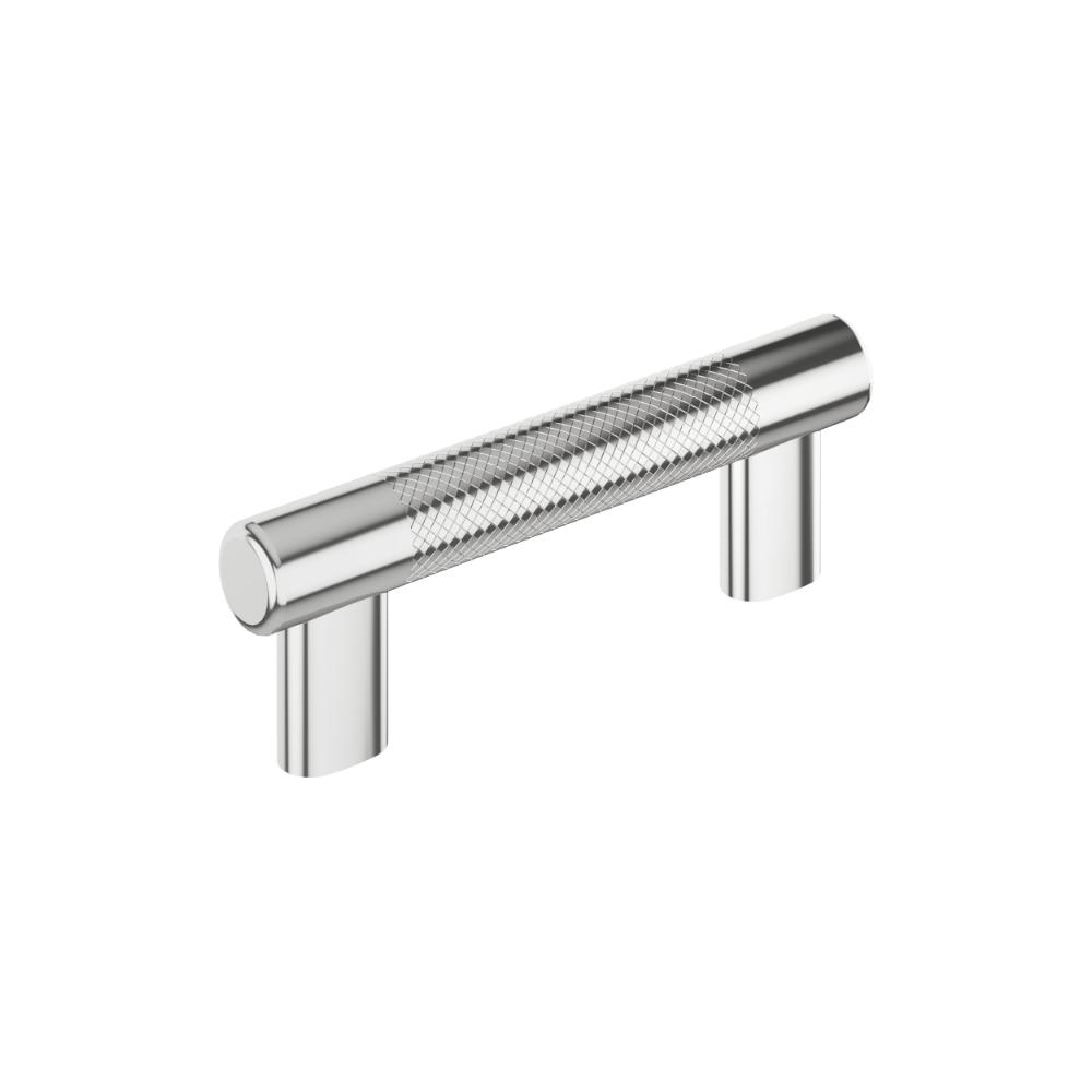 Amerock BP3655726 Bronx 3 inch or 3-3/4 inch (76mm or 96mm) Center-to-Center Polished Chrome Cabinet Pull