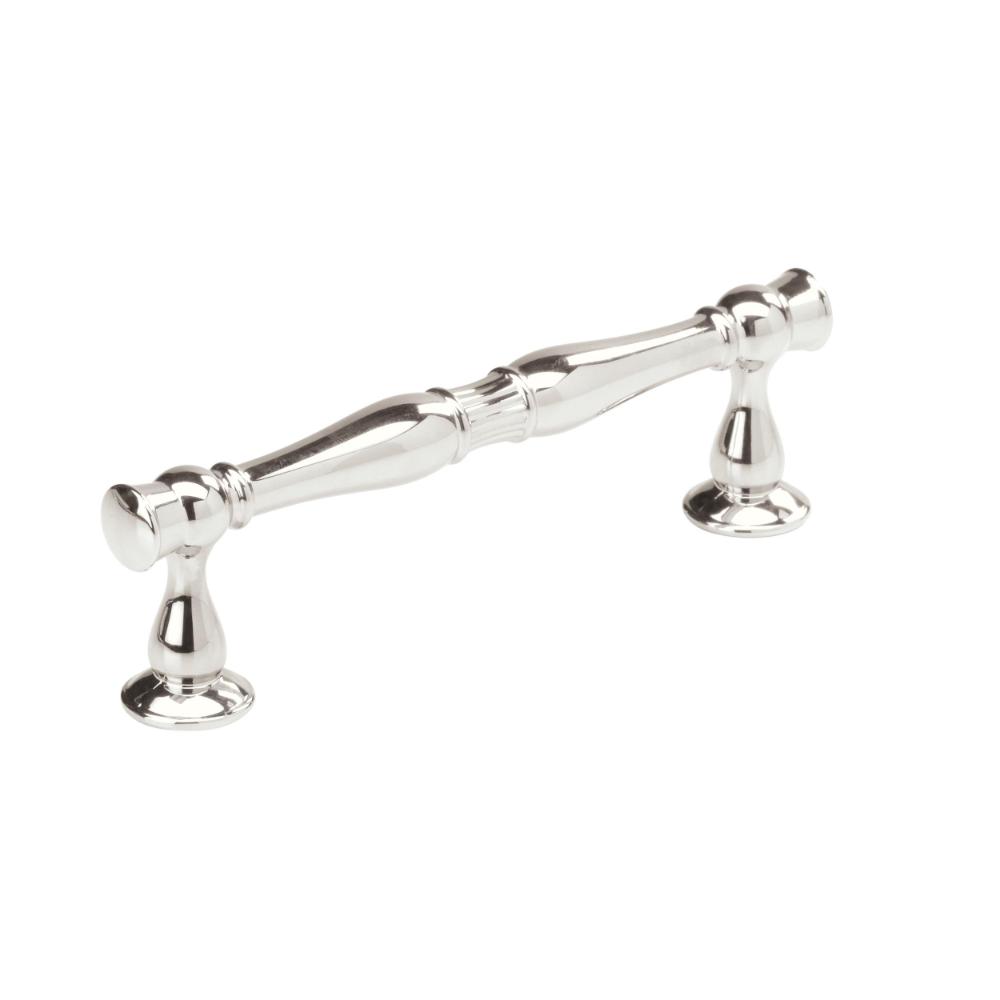 Amerock BP3659326 Crawford 3-3/4 inch (96mm) Center-to-Center Polished Chrome Cabinet Pull