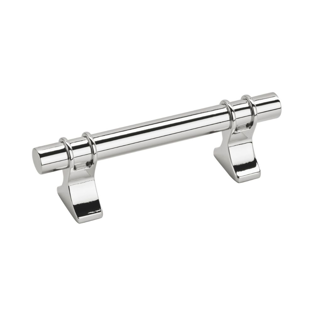 Amerock BP3660026 Davenport 3 in (76 mm) Center-to-Center Polished Chrome Cabinet Pull