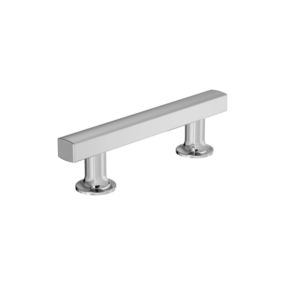 Amerock BP3710326 Everett 3 in (76 mm) Center-to-Center Polished Chrome Cabinet Pull