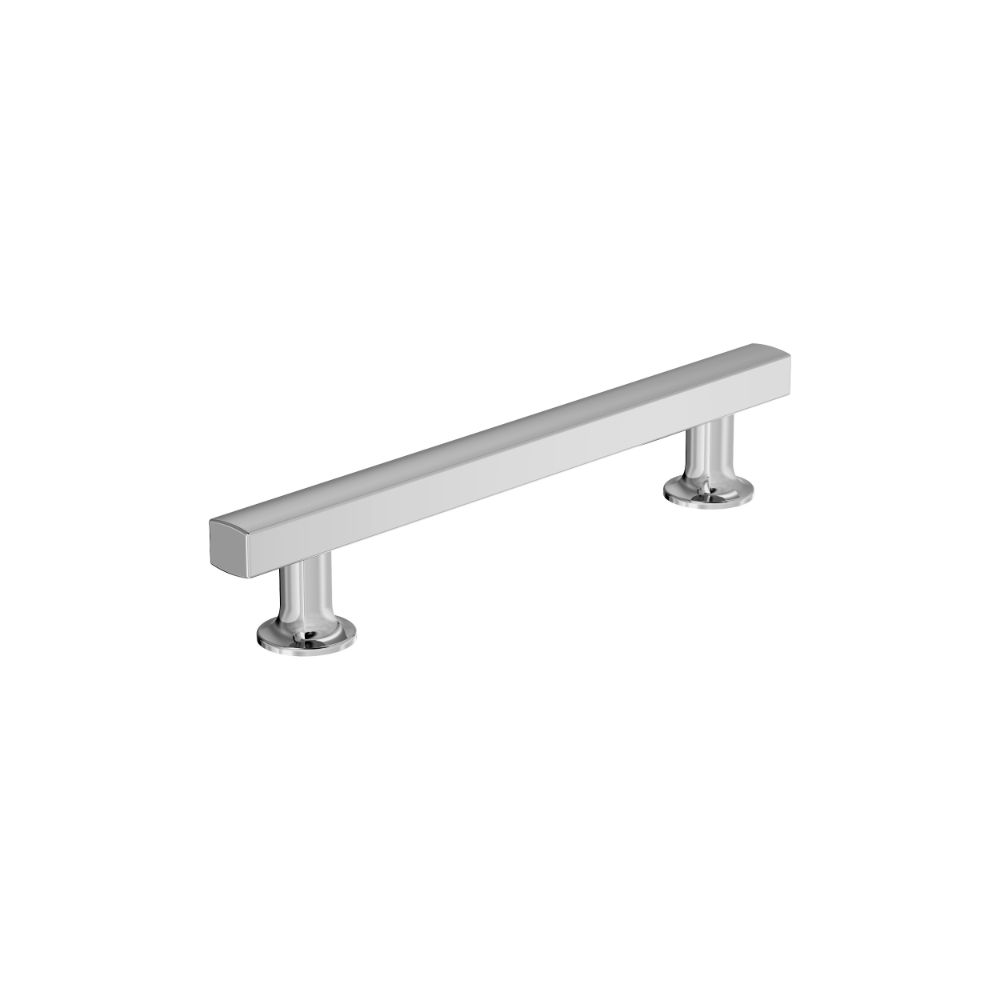 Amerock BP3710526 Everett 5-1/16 in (128 mm) Center-to-Center Polished Chrome Cabinet Pull