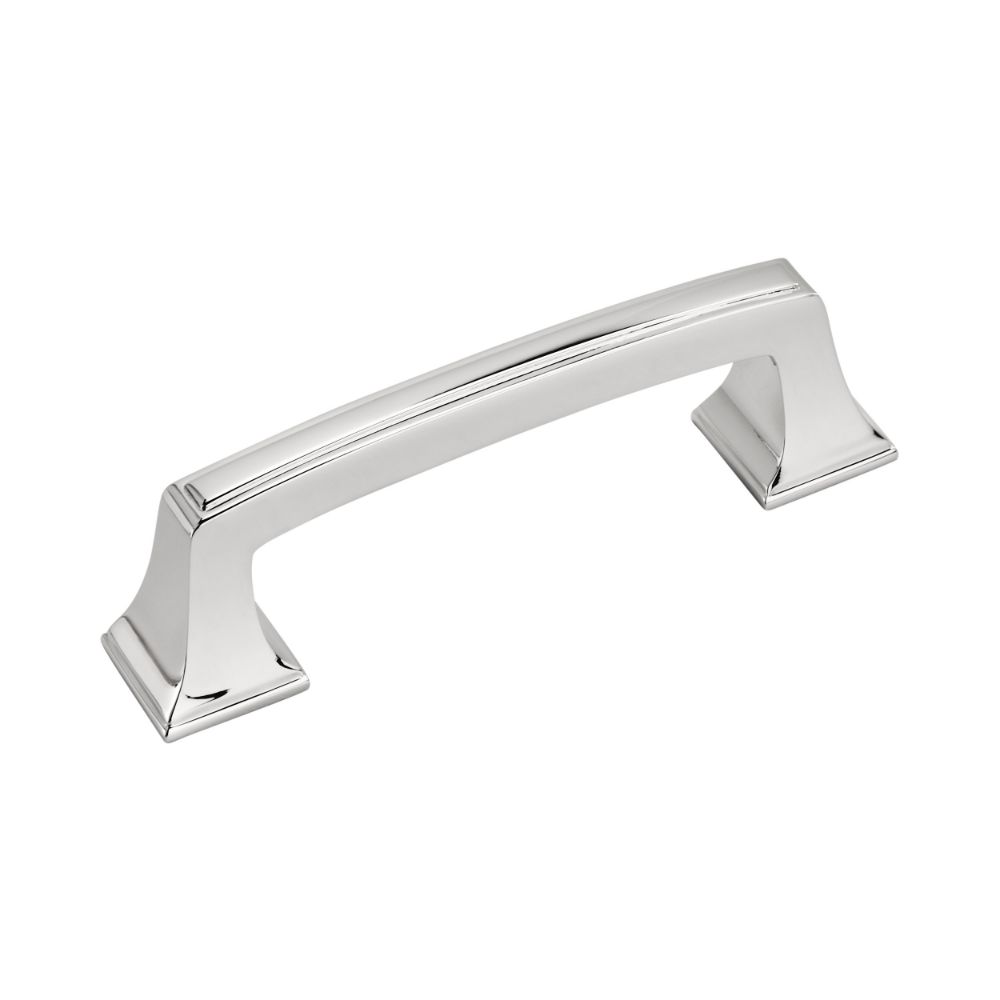 Amerock BP5303026 Mulholland 3 inch (76mm) Center-to-Center Polished Chrome Cabinet Pull