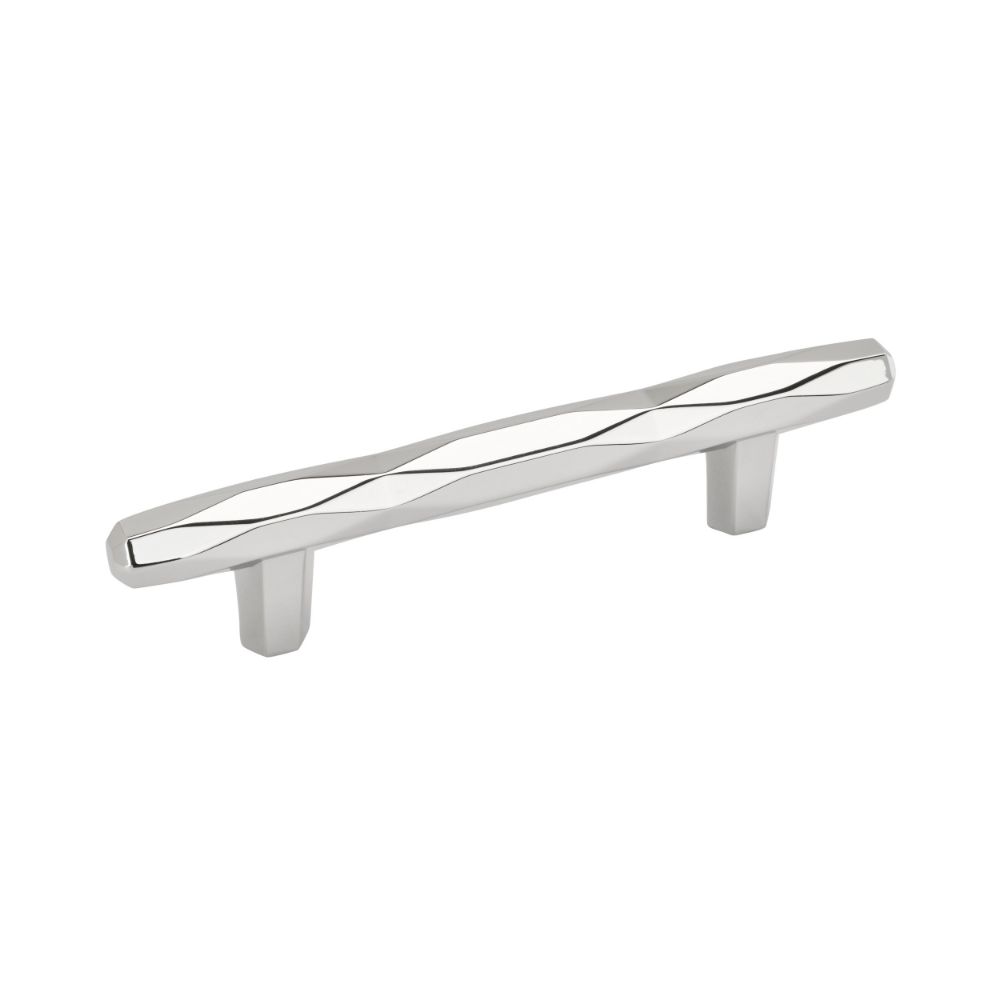 Amerock BP3664326 St. Vincent 3-3/4 inch (96mm) Center-to-Center Polished Chrome Cabinet Pull