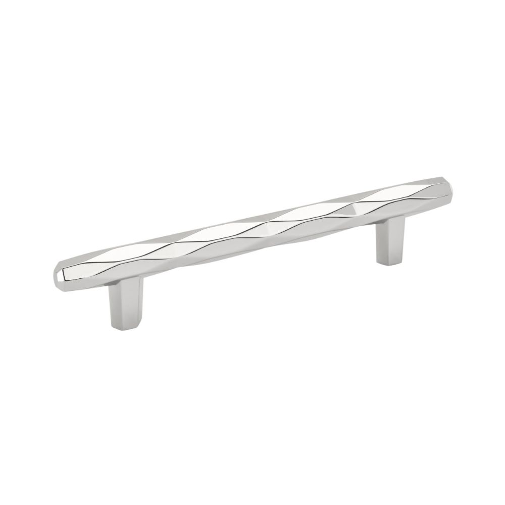 Amerock BP3664426 St. Vincent 5-1/16 inch (128mm) Center-to-Center Polished Chrome Cabinet Pull