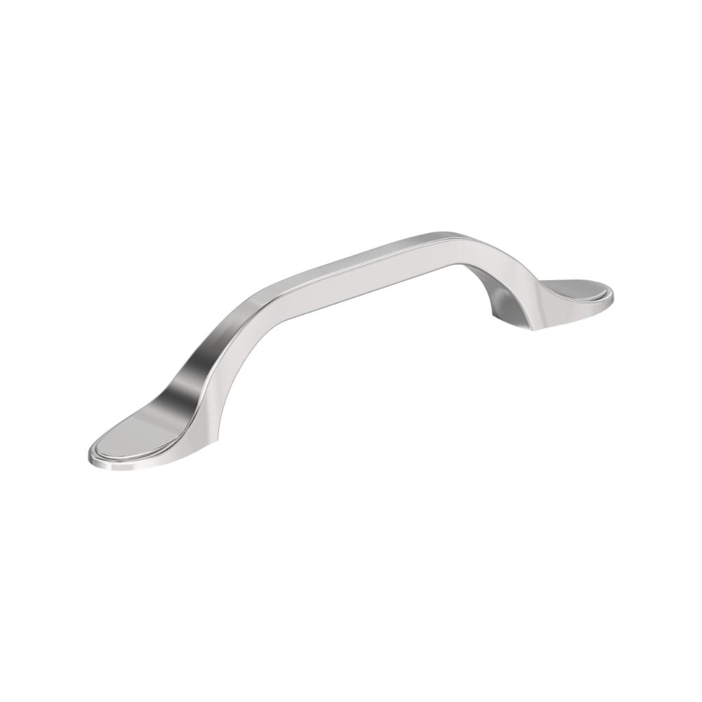 Amerock BP2193626 Ravino 3-3/4 inch (96mm) Center-to-Center Polished Chrome Cabinet Pull