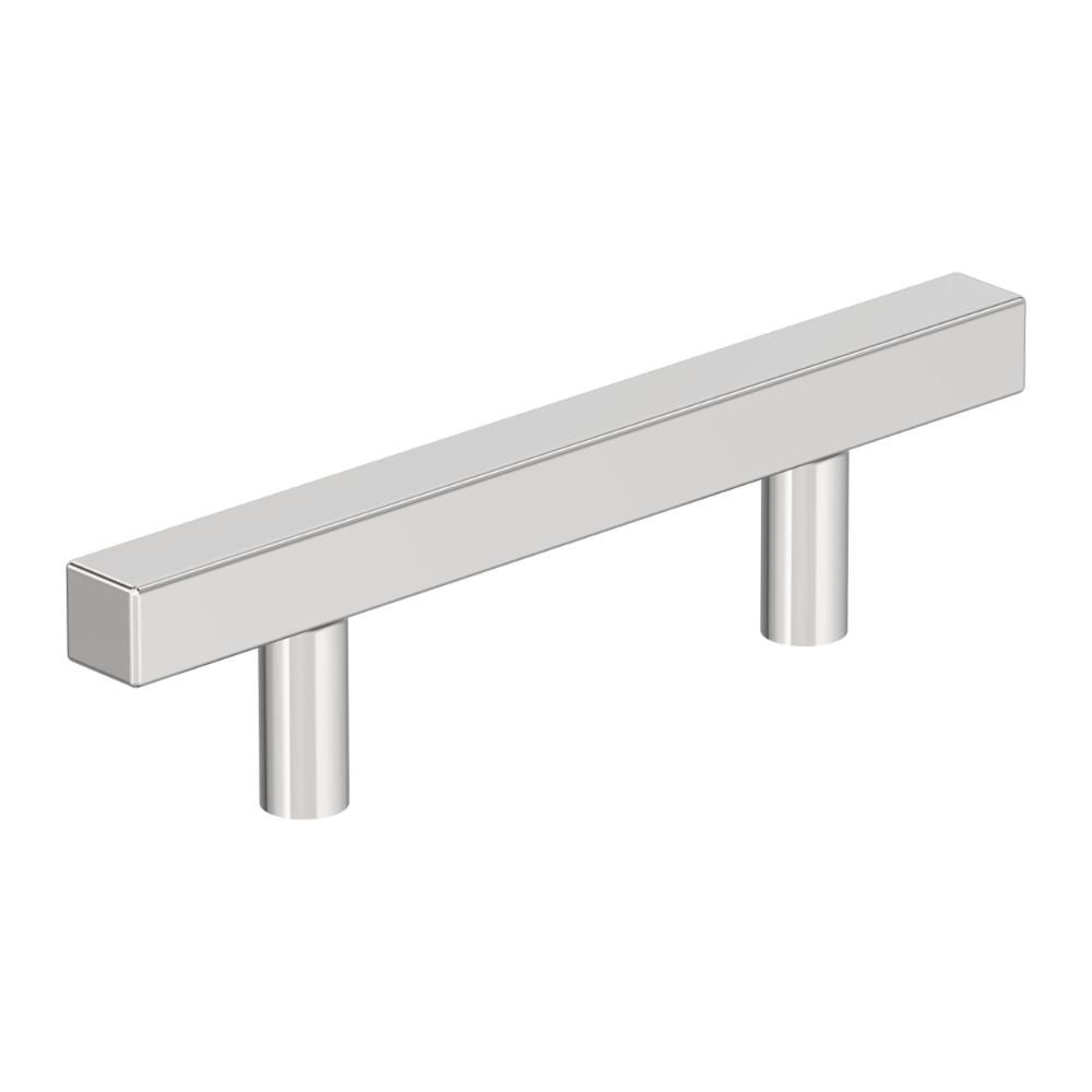 Amerock BP3717526 Bar Pulls Square 3 inch (76mm) Center-to-Center Polished Chrome Cabinet Pull