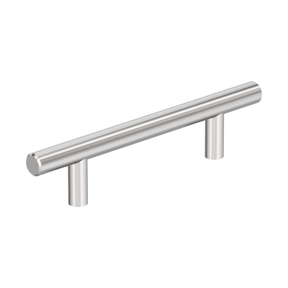 Amerock BP3724126 Bar Pulls Hollow 3-3/4 inch (96mm) Center-to-Center Polished Chrome Cabinet Pull