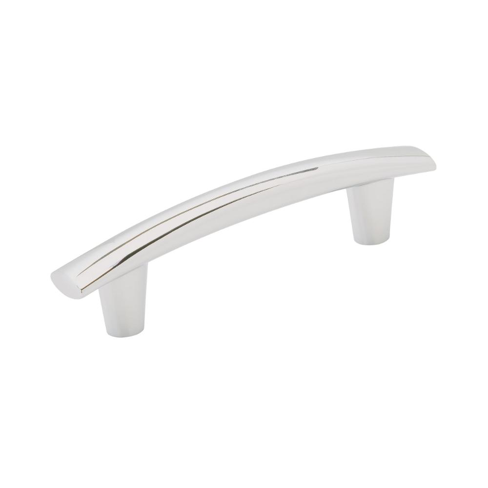Amerock BP3731026 Willow 3-3/4 inch (96mm) Center-to-Center Polished Chrome Cabinet Pull