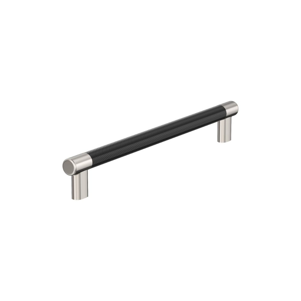 Amerock BP54040PNBBR Esquire 12 inch (305mm) Center-to-Center Polished Nickel/Black Bronze Appliance Pull