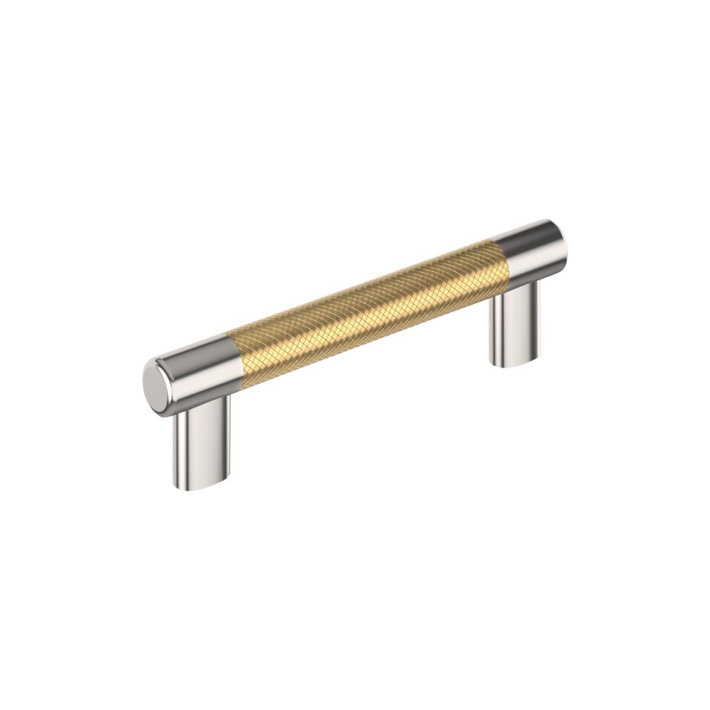 Amerock BP36558PNCZ Esquire 5-1/16 inch (128mm) Center-to-Center Polished Nickel/Champagne Bronze Cabinet Pull
