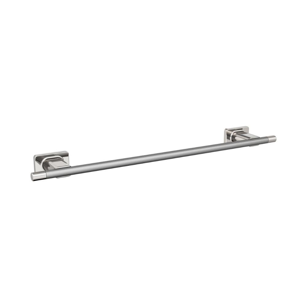 Amerock BH26614PNSS Esquire Polished Nickel/Stainless Steel Contemporary 18 in (457 mm) Towel Bar