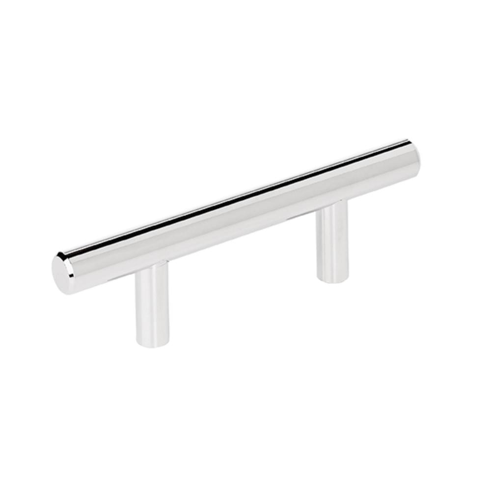 Amerock 10BX1264PN Bar Pulls 2-1/2 inch (64mm) Center-to-Center Polished Nickel Cabinet Pull - 10 Pack