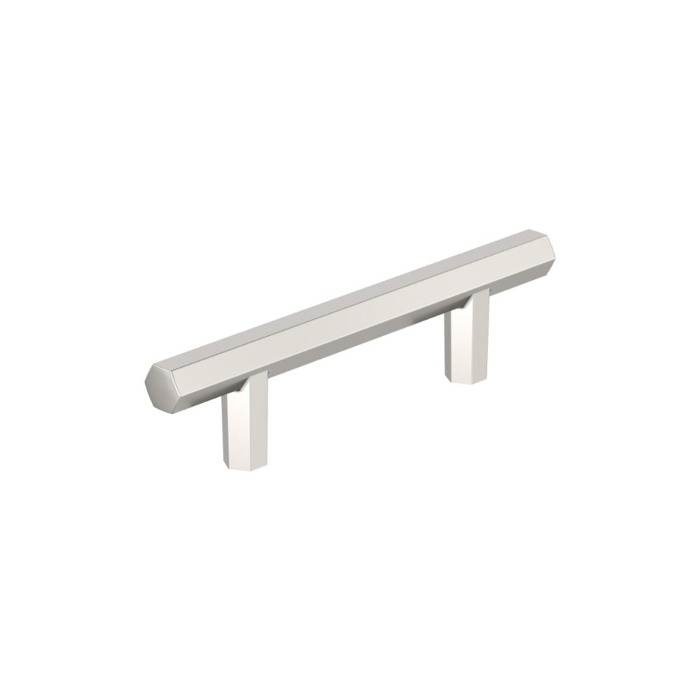 Amerock BP37365PN Caliber 3 inch (76mm) Center-to-Center Polished Nickel Cabinet Pull