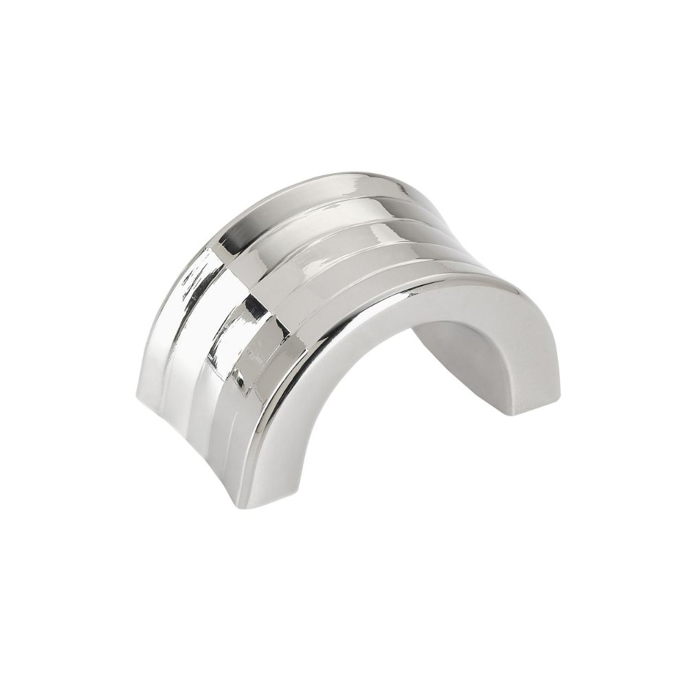 Amerock BP36811PN Concentric 1-1/4 inch (32mm) Center-to-Center Polished Nickel Cabinet Finger Pull