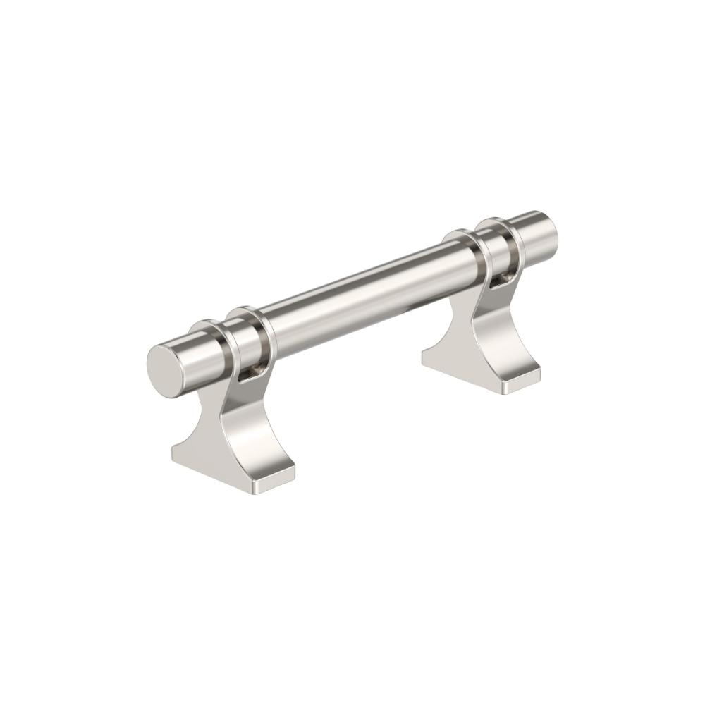 Amerock BP36600PN Davenport 3 inch (76mm) Center-to-Center Polished Nickel Cabinet Pull