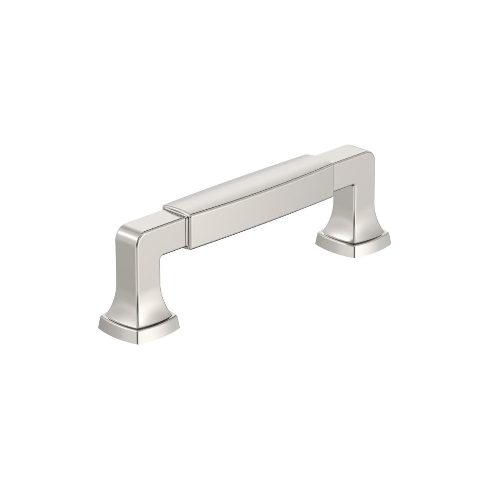 Amerock BP36887PN Stature 3-3/4 inch (96mm) Center-to-Center Polished Nickel Cabinet Pull